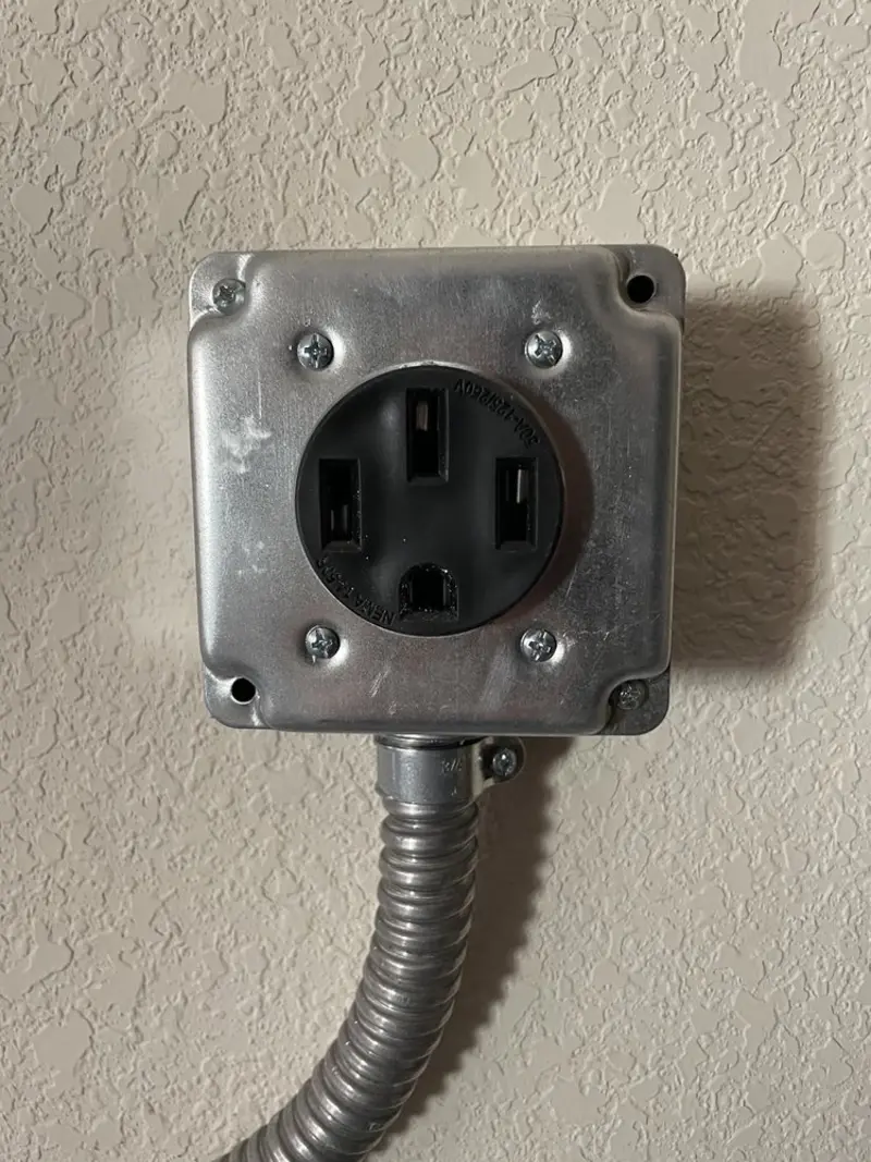 NEMA 14-50 outlet installed for Electrical Panel Upgrade in West Des Moines